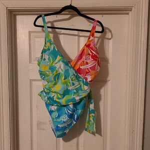 Bleu Rod Beattie Multicolor Floral Swimsuit